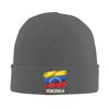 Venezuela Flag Venezuelan Beanie Hats  Knitting Hat Adult Unisex Vintage Head Wrap Caps Winter Hippie Design Bonnet Hats