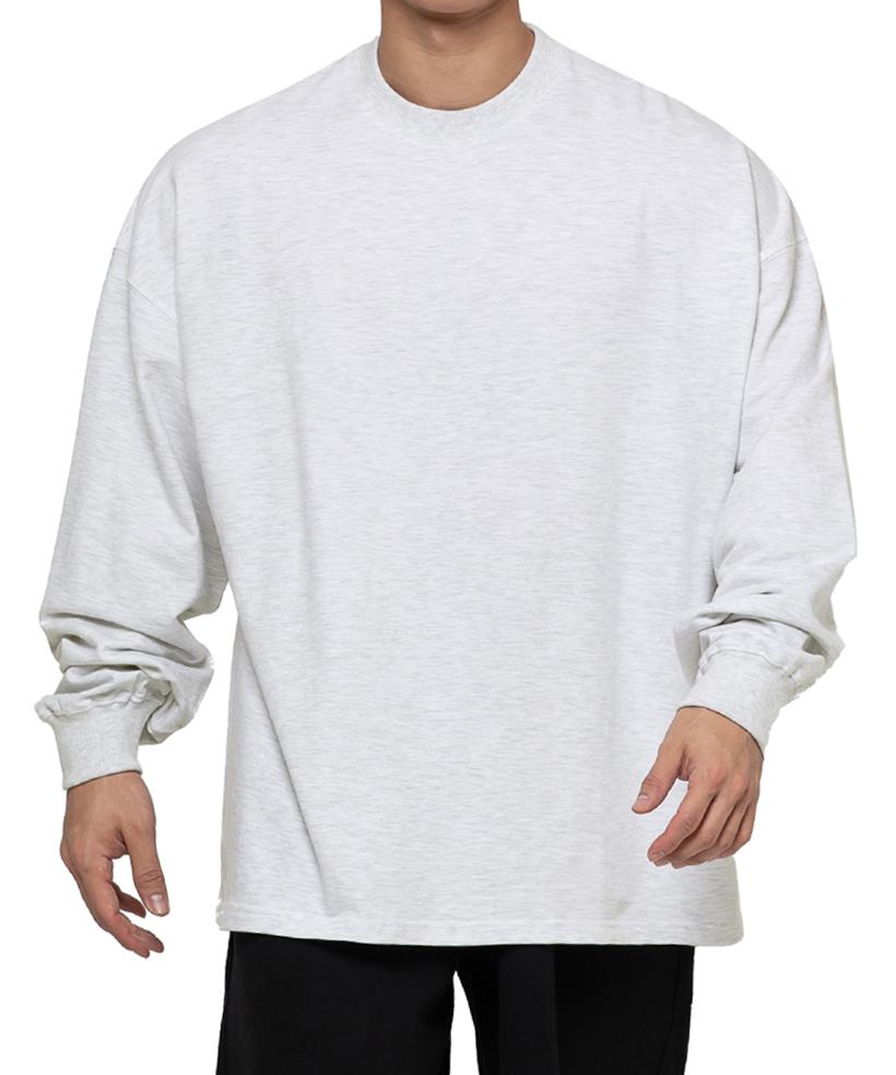 Adent Soul Terry Oversized Long Sleeve (White Melange) M