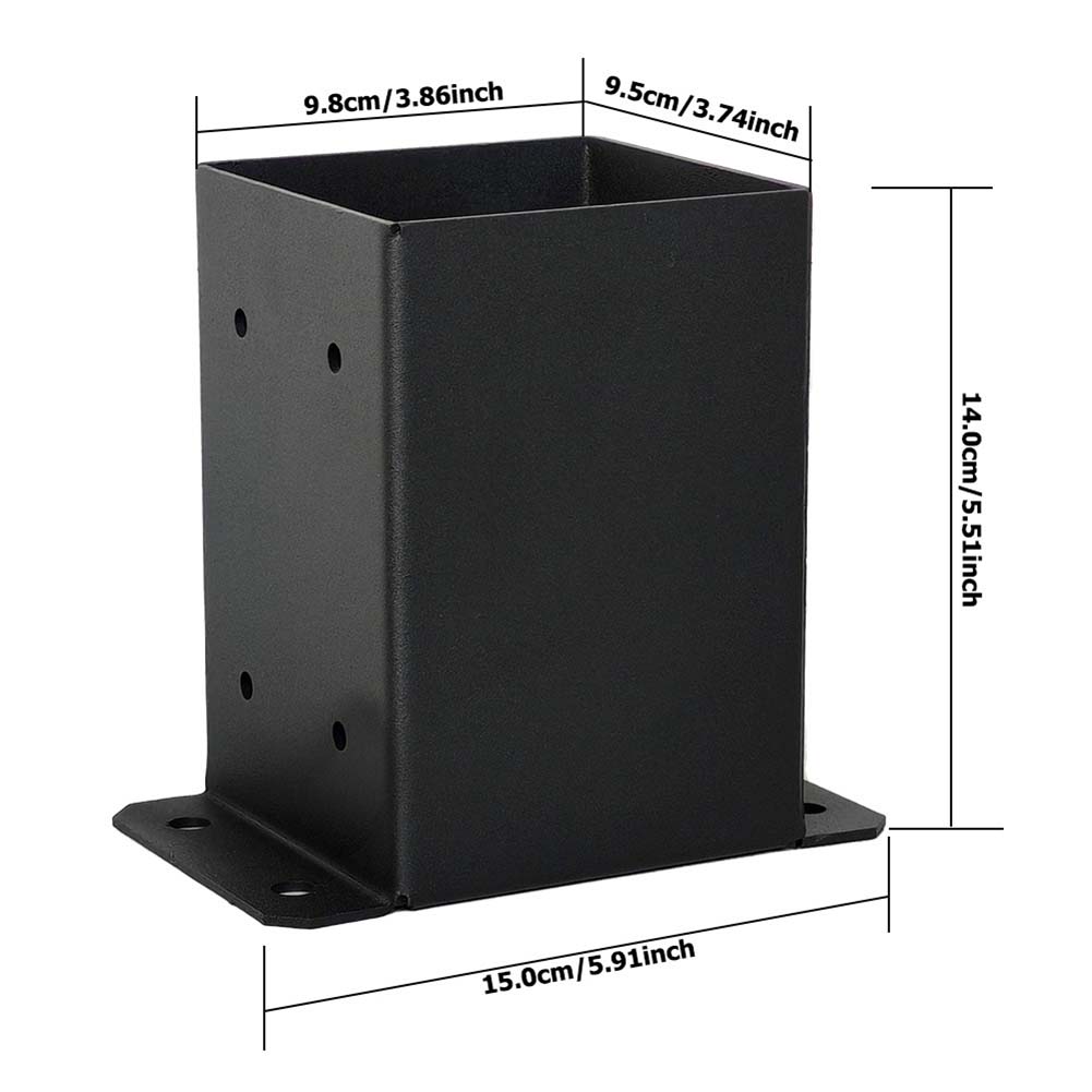 Iron Anchor Post Protection Kit Post Base Anchors Mount Set Accessories For Post Holders,Garden Fences Repair Tools