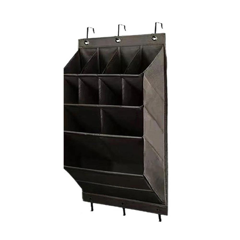 11/12 Grids Wall-mounted Pocket Storage Hanging Bag Shoe Sundries Organizer Rack with Bedroom Bathroom Door Behind Closet Holder