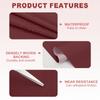 PU Faux Leather Sheets Faux Leather Fabric Sheets Vinyl Fabric Synthetic Soft Waterproof Replacement Upholstery Car 63x39.4in
