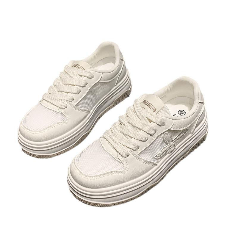 Frühling und Herbst Neue Atmungsaktive Mesh Weiße Schuhe Damen Vielseitige Sport- und Freizeitschuhe Damen Mesh Schuhe