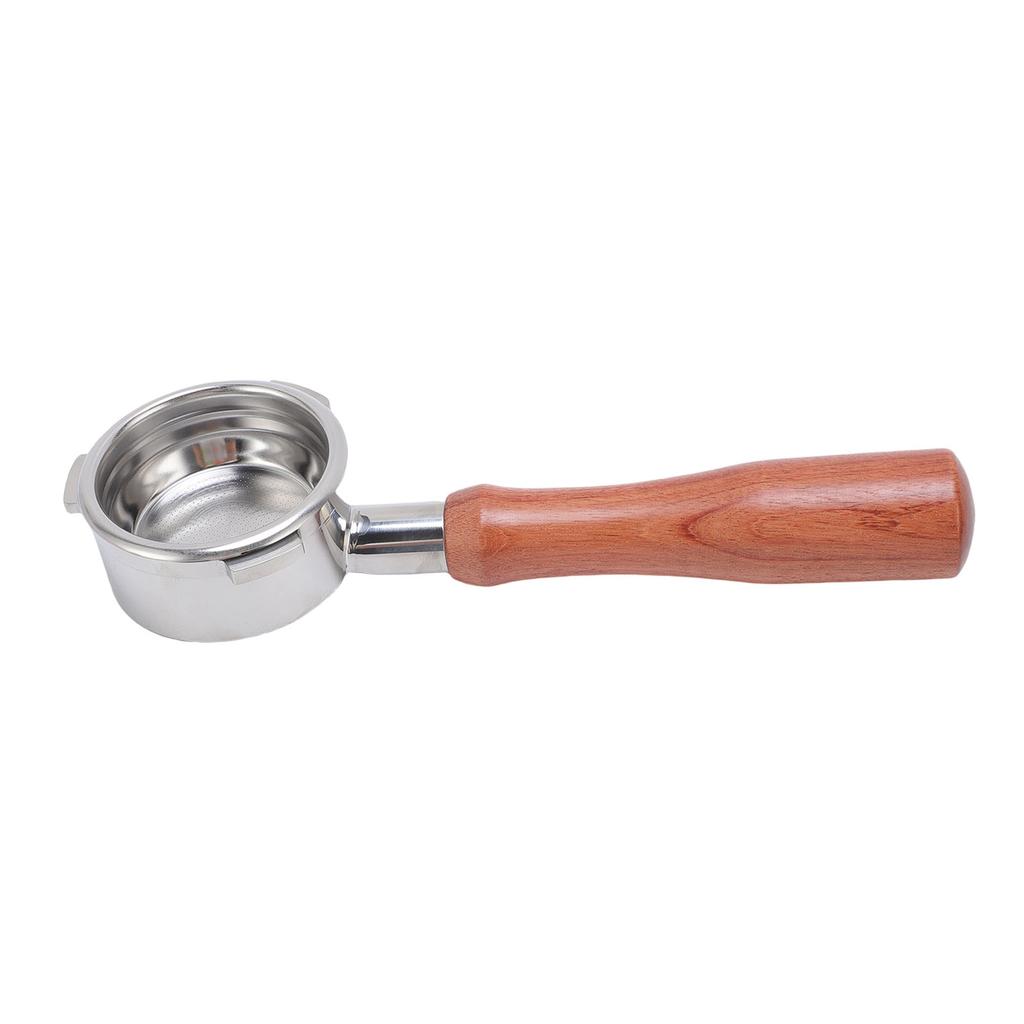 58mm Bottomless Portafilter Fit for Petrus Stainless Steel Universal 3 Ears Portafilter with Wooden
