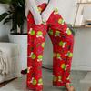 Pajama Pants, Sleepwear, Casual Drawstring Elastic Waist Pants, Comfortable Straight-leg Loose Pants