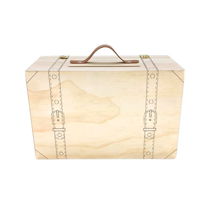 Valisette en bois 13 x 9,5 x 6 cm