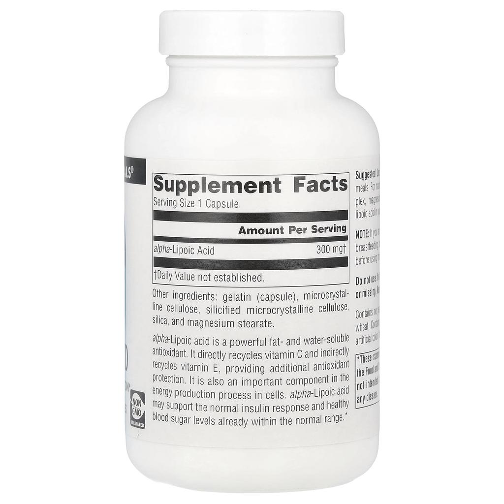 Source Naturals, Alpha-Liponsäure, 300 mg, 120 Kapseln