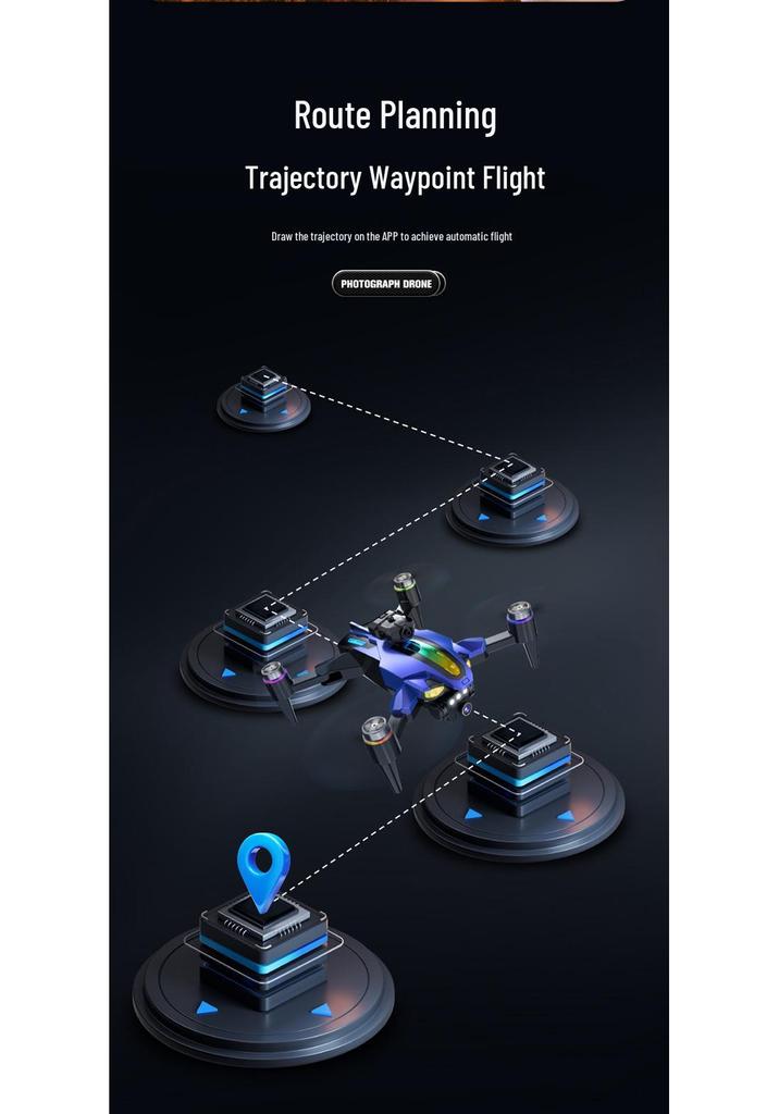 Brushless HD Aerial Photography Drone with Optical Flow Positioning and Obstacle Avoidance.