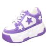 10CM Microfiber Vulcanize Skateboards Casual Autumn Spring Platform Wedge Autumn Women Comfy Hot Sell Chunky Sneakers Shoes