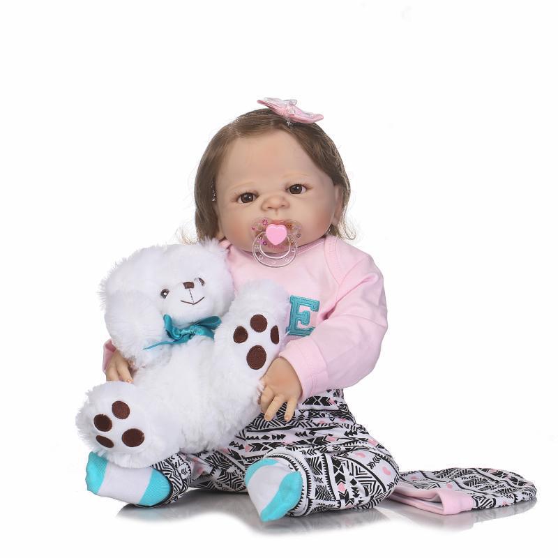 Victoria Realistic Silicone Baby Doll - Personalized Gift 57 cm как
