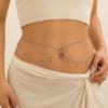 Water Drop Waist Chain Zircon Bikini Belly Belt Jewelry Navel Nails Body Chain  Women