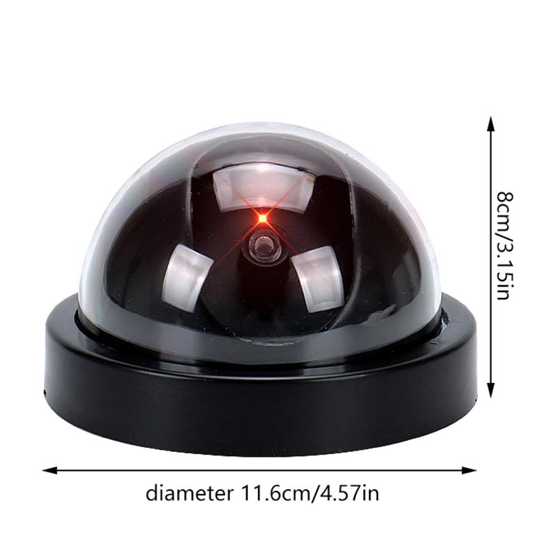 Dome Camera Dummy Waterproof Security Cctv Surveillance Camera With Flashing Red Led Light Outdoor Indoor Simulation Camer