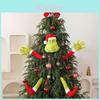 Weihnachts-Plüsch-Grinch-Spielzeug mit Plüschmaterial für Feiertagsdekoration und zum Verschenken