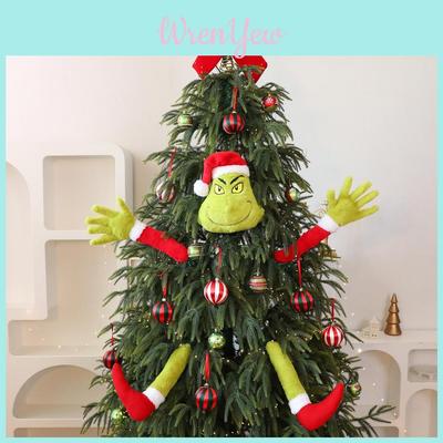 Christmas Plush Grinch Toy With Plush Material For Holiday Decor And Gift Giving