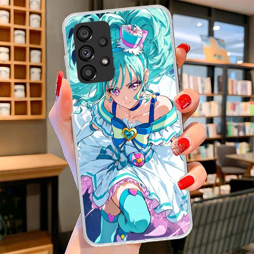 

Pretty Cure Anime Phone Case For Samsung Galaxy A12 A22 A32 A52 A72 A02S Phone Case Note 20 Ultra 10 S10 Plus A51 A71 A50S A20S Samsung S10