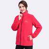 Spring Autumn Mother's Coral Velvet Fleece Stand Collar Jacket Thicken Slim Warm Coat Casual Women's Zipper Sweatshirts Tops
