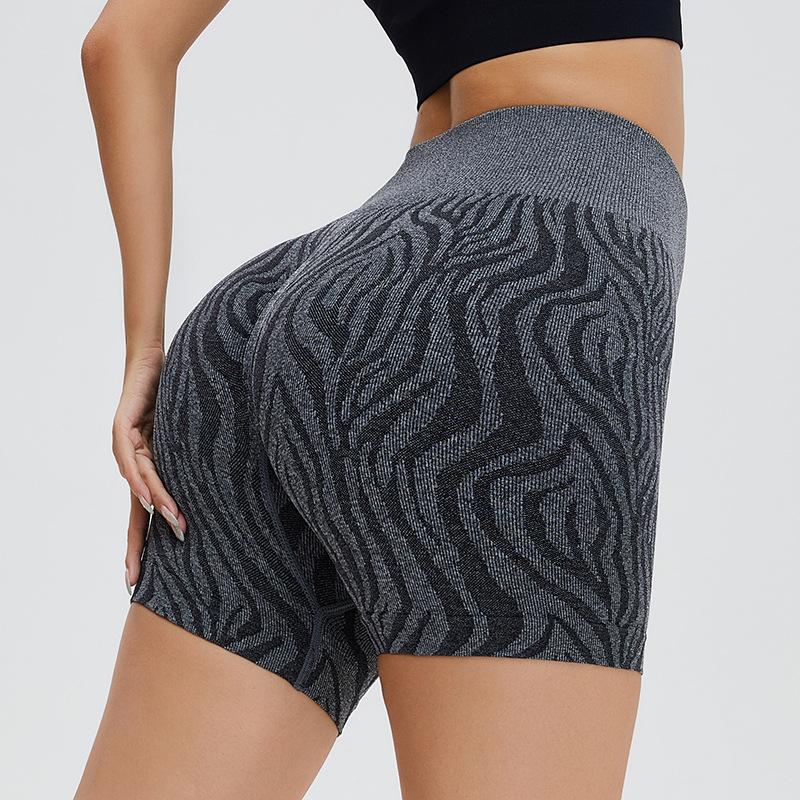 

Европейские и американские новые брюки «морская волна» персикового цвета женские эластичные фитнес дышащие с эффектом подтяжки бедер йога шорты XL