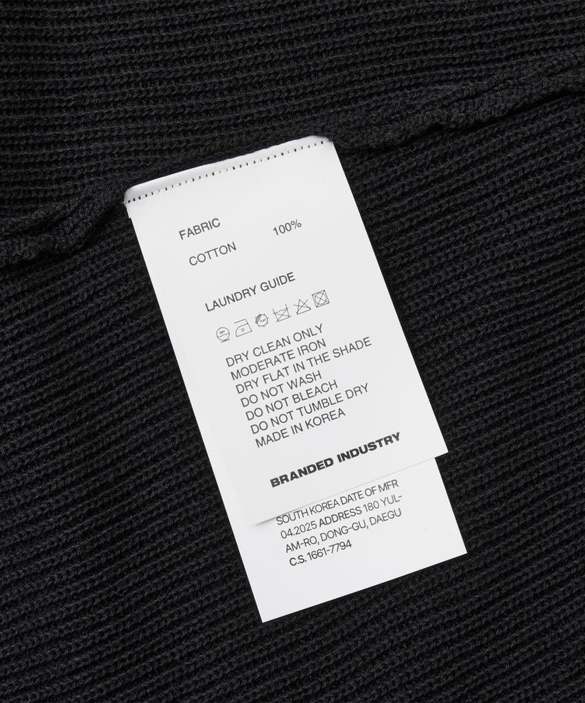 Beulaendideu Hard Twist Resort Polo Knit [Black]