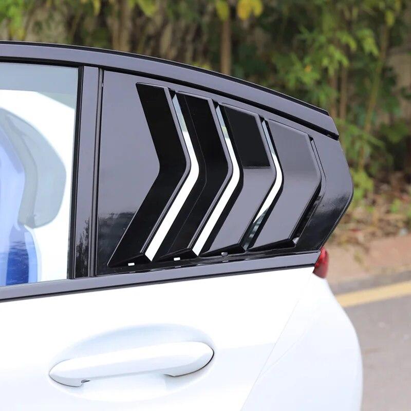2PCS Car Rear Window Triangle Shutter Decoration Panel Cover Stickers Trim For BMW G20 G28 3 Series Auto Exterior Accessories