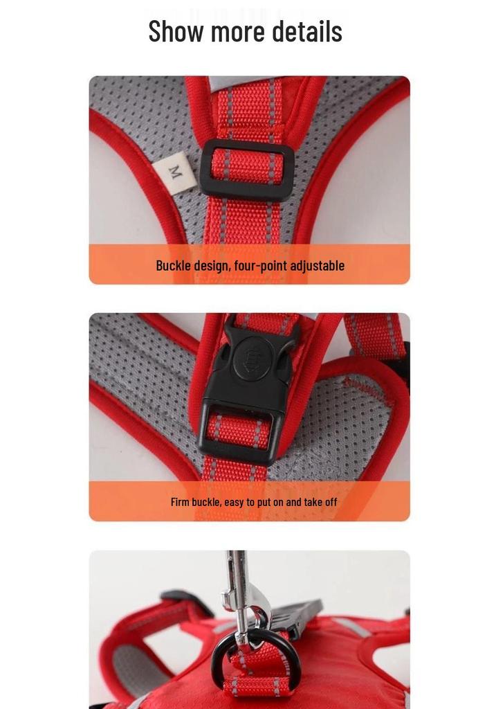 Anti-Escape Dog Harness with Leash, Vest-Style for All Dog Sizes