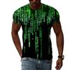 Summer Fashion Abstract Multidimensional Graphic T Shirts For Men Casual 3D Print Harajuku Personality Round Neck Short Sleeve
