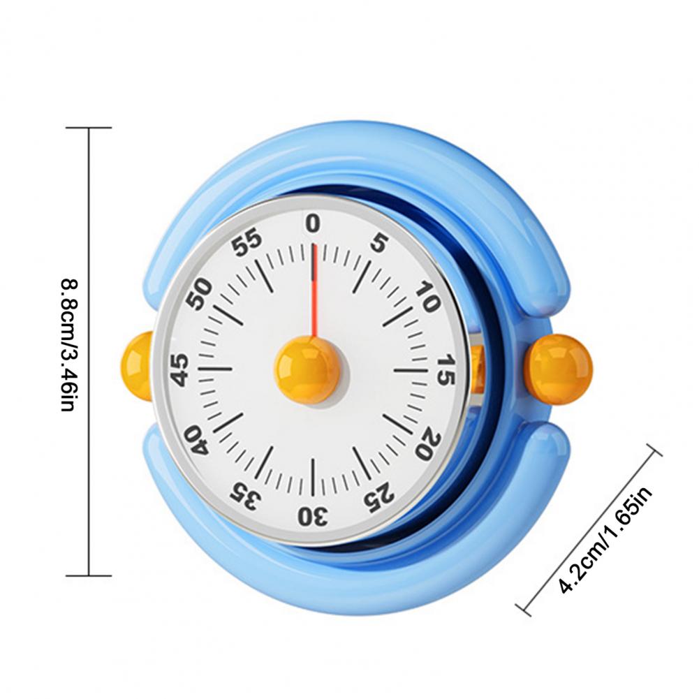 Magnetic Kitchen Timer Mechanical Kitchen Timer 60-minute Countdown Retro Stainless Steel Cooking Timer with Magnetic Attachment