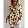 Women 3d Printed Animal Casual Long Sleeve Hawaiian Shirt