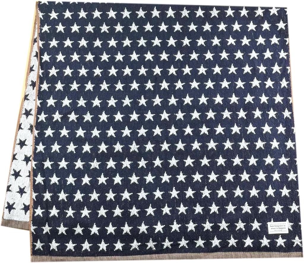Joyfull Star Bath 60 X 118 Home Colors and Suitable for and Country Hagiwara BT1P Towel, Single, 100% Cotton, Size Approx. Cm, Use, Cute, Patterns,