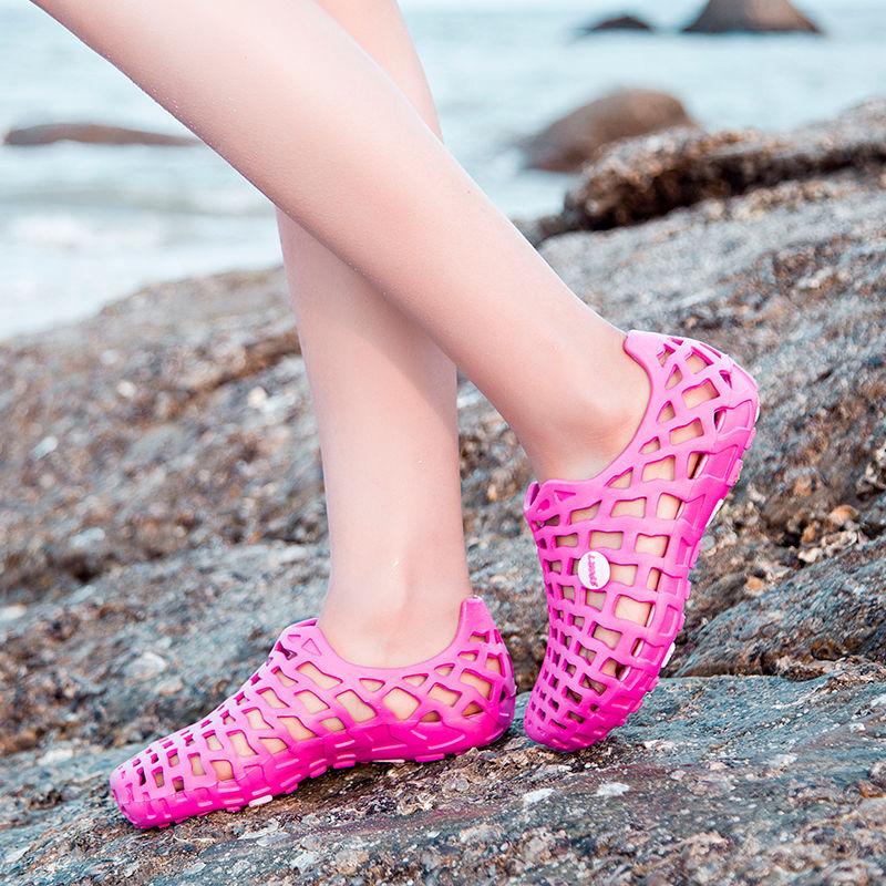 Hule sandaler Par stil strandsko romersk stil Lett og behagelig sklisikker myk bunn sommer