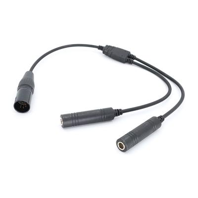 Luchtvaartheadset GA dubbele stekkers naar Airbus 5-pins XLR-headsetadapter