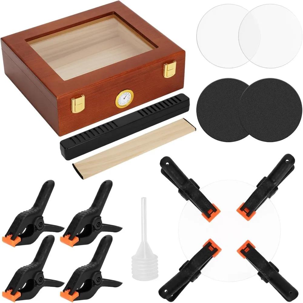 

High Quality Precision Support Card Flattening Kit with Moisturizing Box Portable Card Restoration Repair Kit Photo Preservation золотой