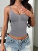 European & American INS Style Slimming Sexy Solid Color Camisole Top for Women