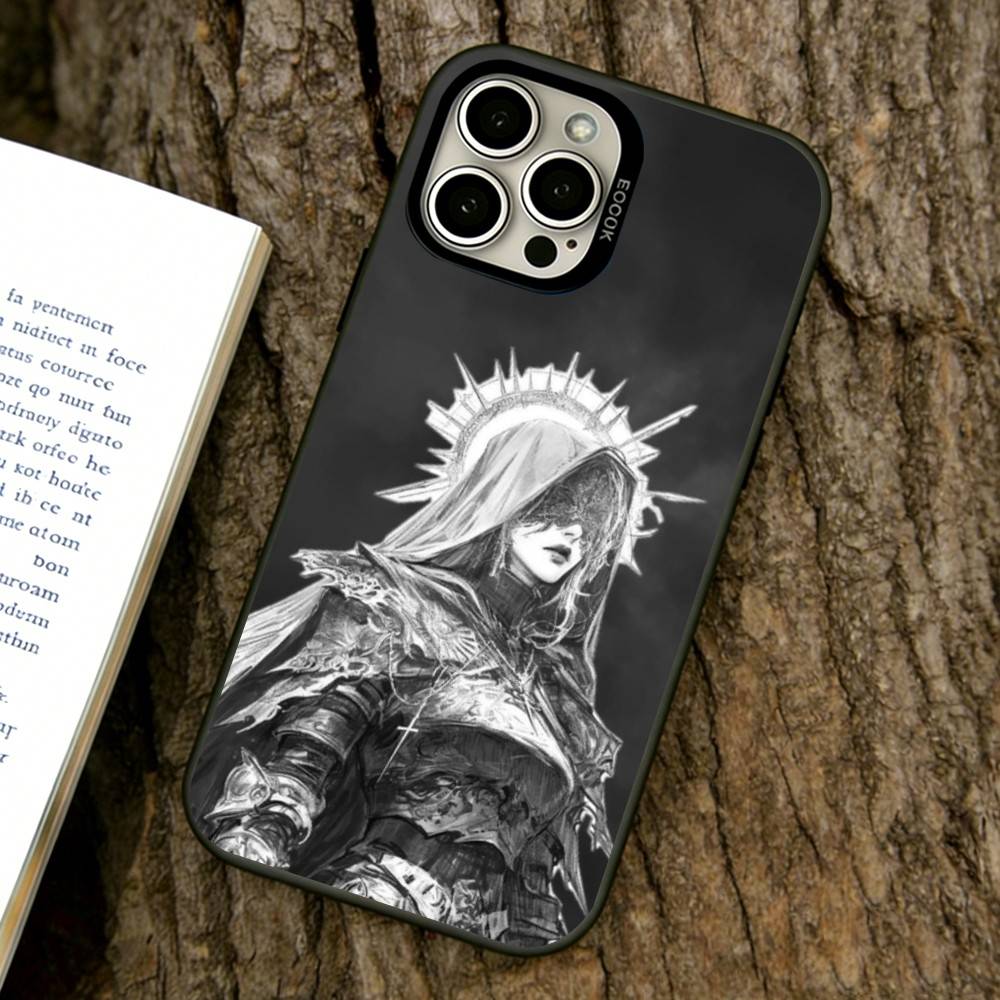 Art Black Angels and Demons Phone Case For iPhone 17,16,15,14,13,12,11 Plus,Pro Max,XS,Colorful Silver Phone Case Funda Cover