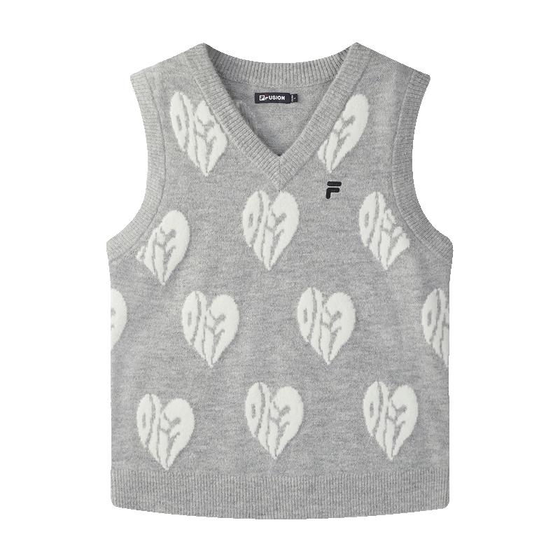 FILA FUSION Unisex Autumn 2025 Loose Knit Sweater Vest