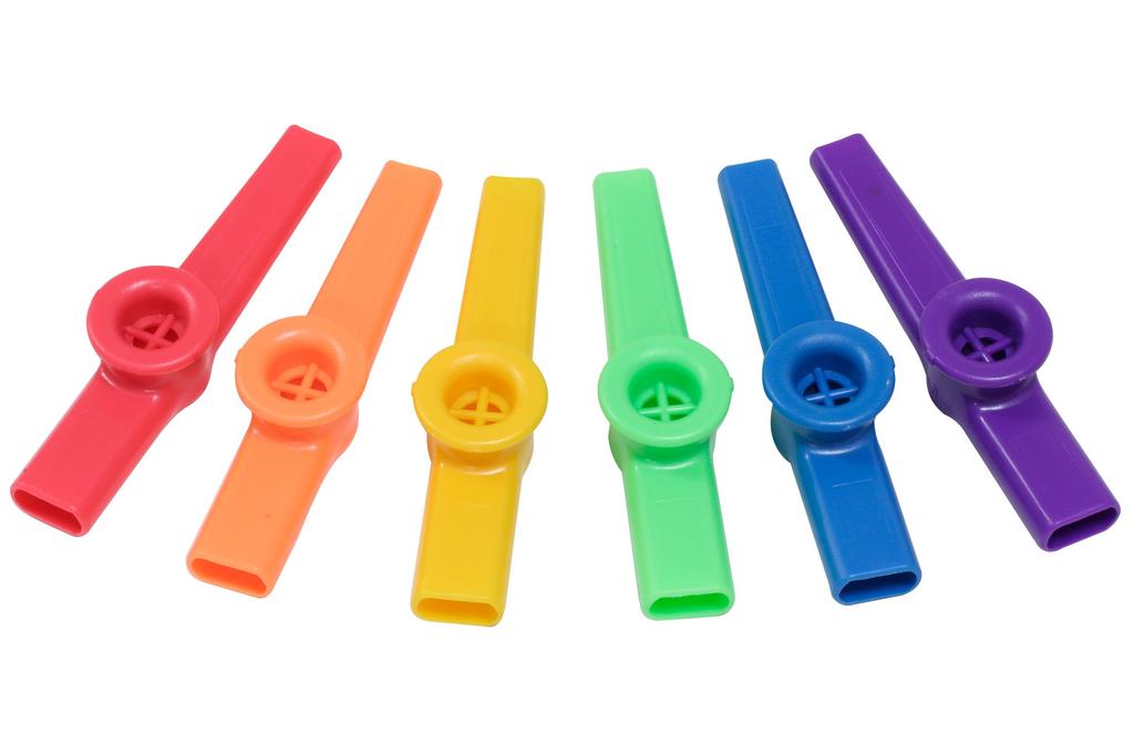 Kikutani Plastic Kazoo, 6 Colors x 4 of Each, Total of 24, KZC-01