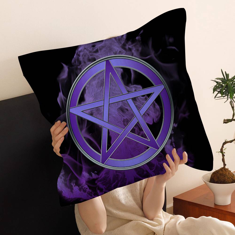 Witch Sun Moon Pentagram Pillowcases Home Bedding Decorative Pillow Cover Wedding Super Soft Pillow Case