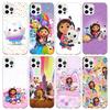 Cartoon Gabbys Dollhouse Phone Case For iPhone 17 Air 11 13 Mini 14 15 Plus 16 12 Pro Max 16E SE 7 8 Pattern Soft TPU Back Cover