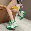 Fashion 11CM Women High Platform Sneakers Autumn Breathable Chunky Non-slip Dad Casual Shoes Thick Sole Trainers Leather Sneakers Woman