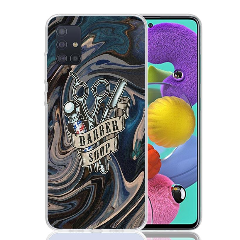 Hair Stylist Scissors Brush Phone Case For Samsung Galaxy A52 A42 A32 A22 A12 A51 A50S A40 A30S A20E A10S A41 A31 A21S A11 A72 A