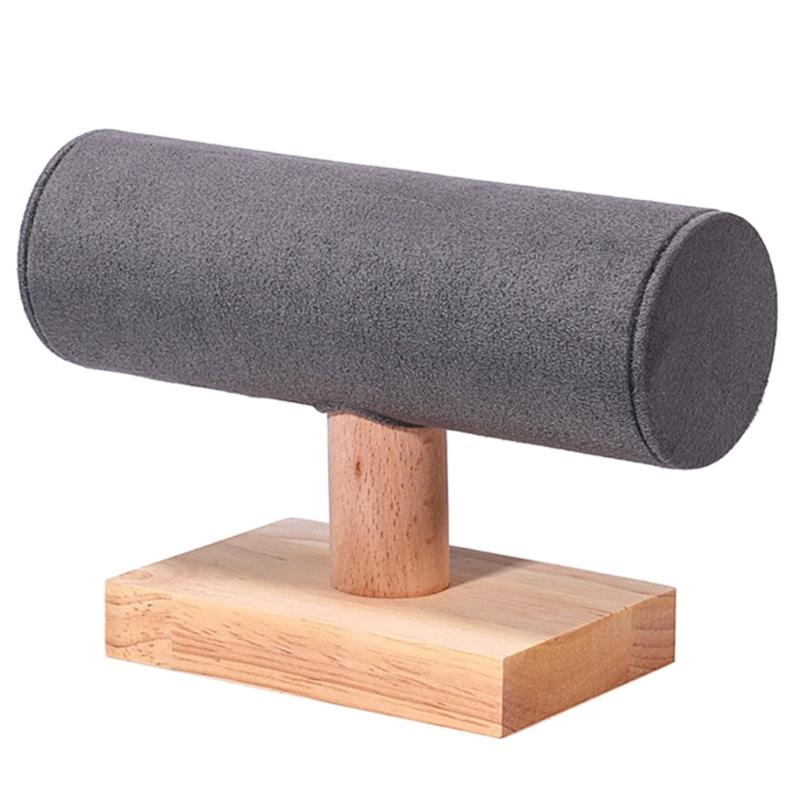 Wood Bracelet Display Stand Stylish Jewellery Holder Jewelry Storage Organizer for Wristchain Bangles Accessory Rack