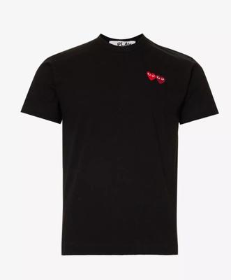 COMME DES GARCONS PLAY Cotton-jersey T-shirt (M, Black, BNWT) RRP £75 Unisex T-Shirt