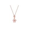 Sakura Fei Wu Chun Enamel Alloy Cubic Zirconia Necklace Women's ZT2325