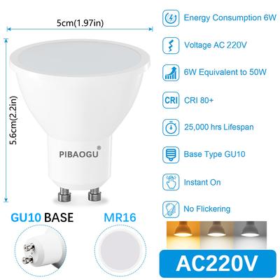 LED Bulbs Spot Light GU10 Light Bulbs Led Spotlights AC220V Led Bulb Bombillas Replace The 50W Halogen Lamps For Home Decoration
