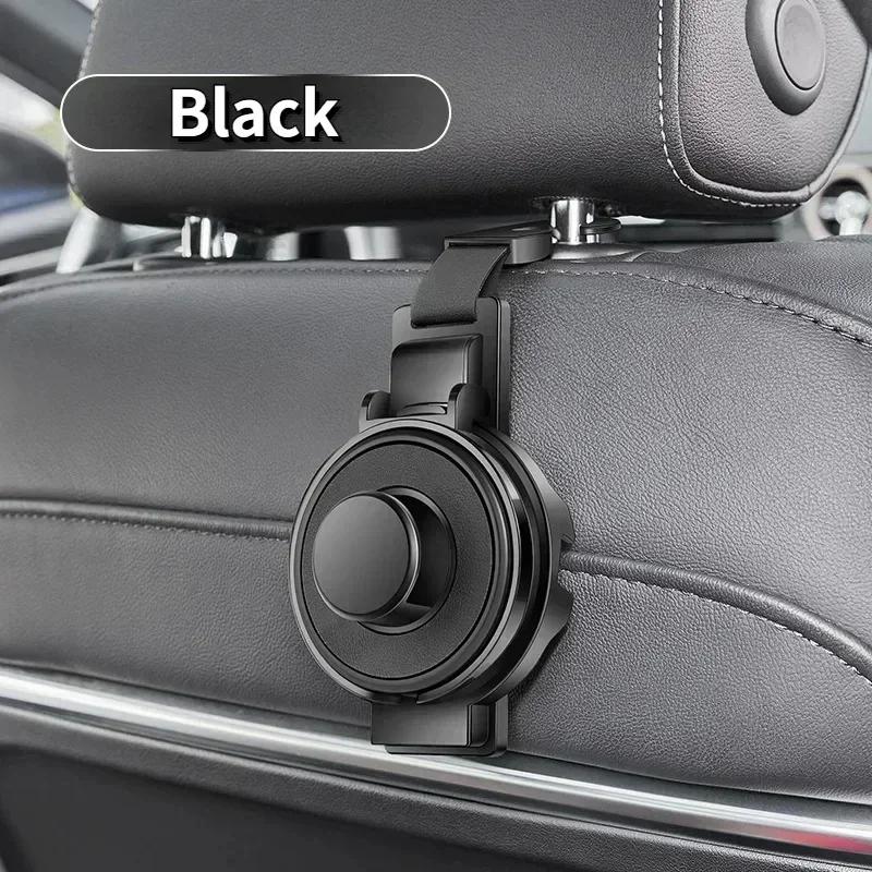 Foldable Multifunctional Hook for Car Seat Back with Phone Holder and Car Purse Hook Drink Cup Holder Hang Bags Cups and Phone