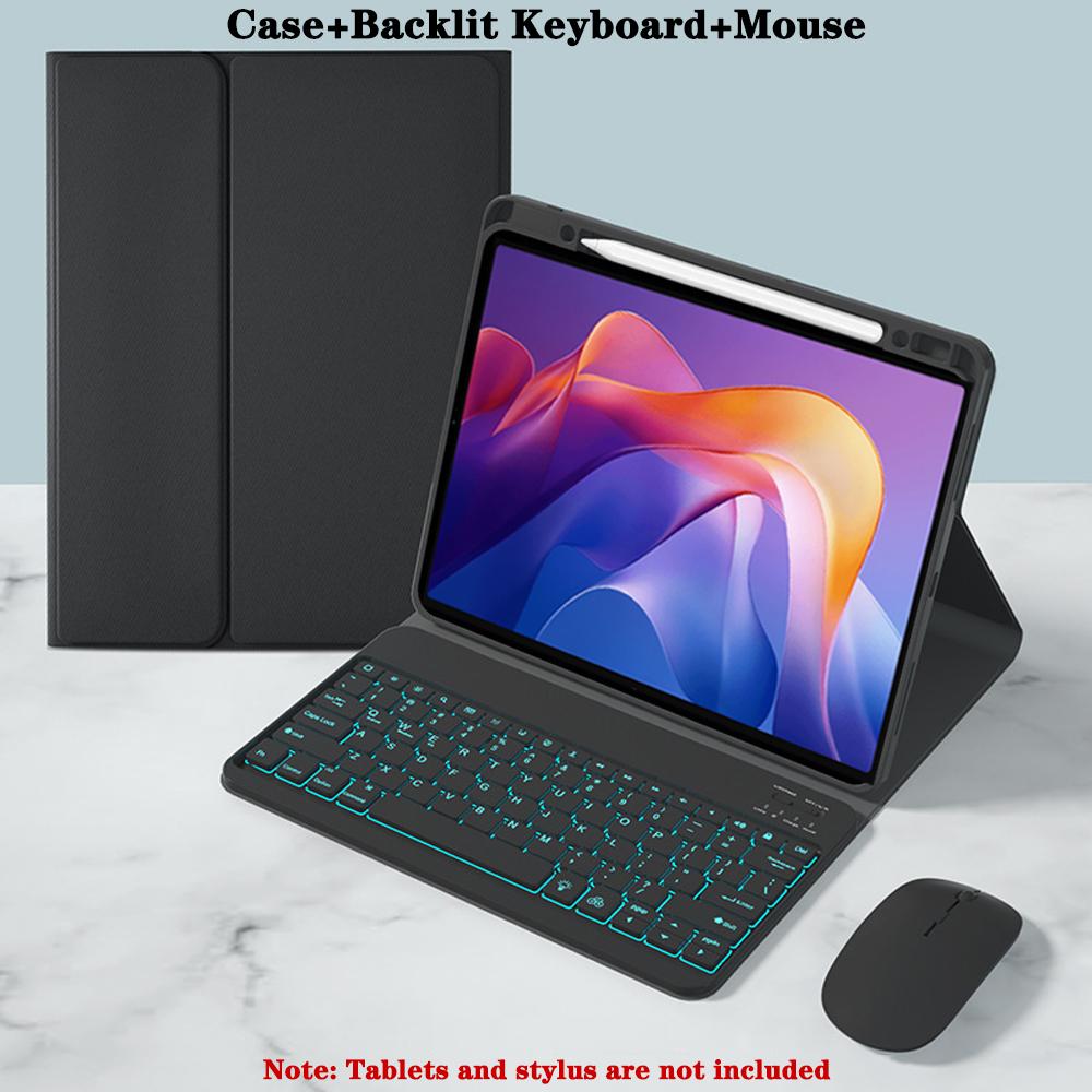 Étui clavier pour Redmi Pad 2 11 pouces, Housse clavier pour étui tablette Redmi Pad 2 11 pouces avec emplacement pour stylet Redmi Pad 2 11-inch&Russian