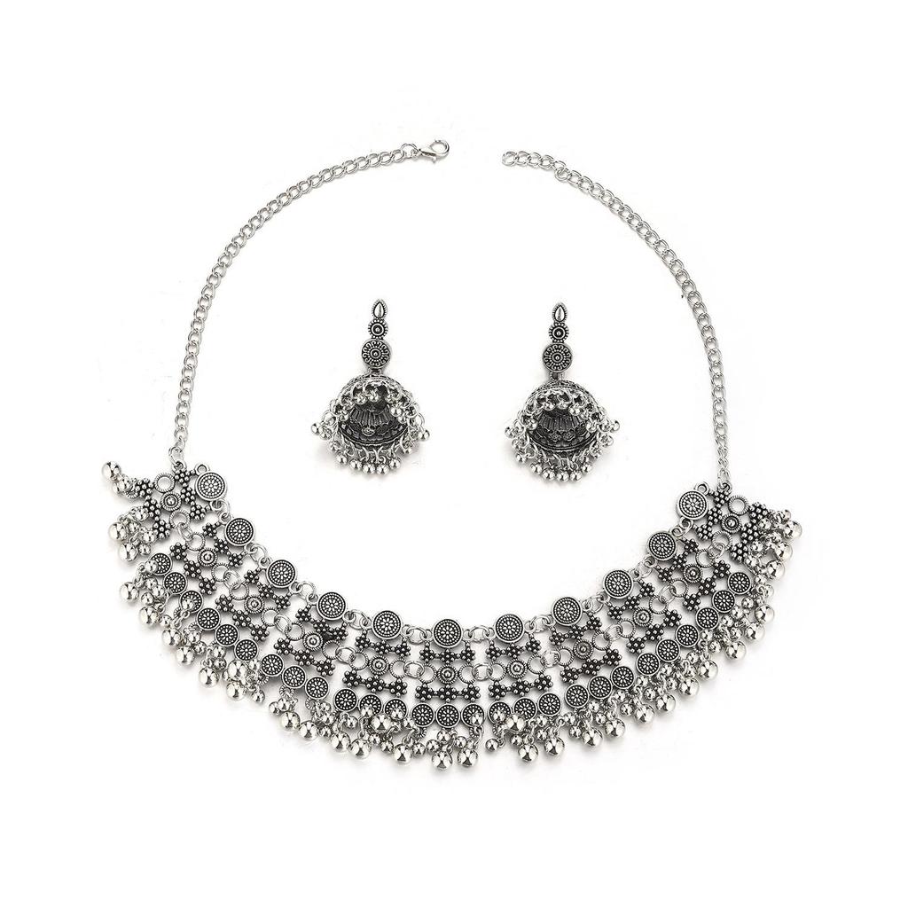 European Bohemian Tassel Necklace & Earring Set