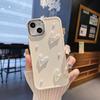 Suitable for Apple 16PRO Metal Photo Frame Pearl Love Mobile Phone Case IPhone 7P/XR Solid Color Protection Case