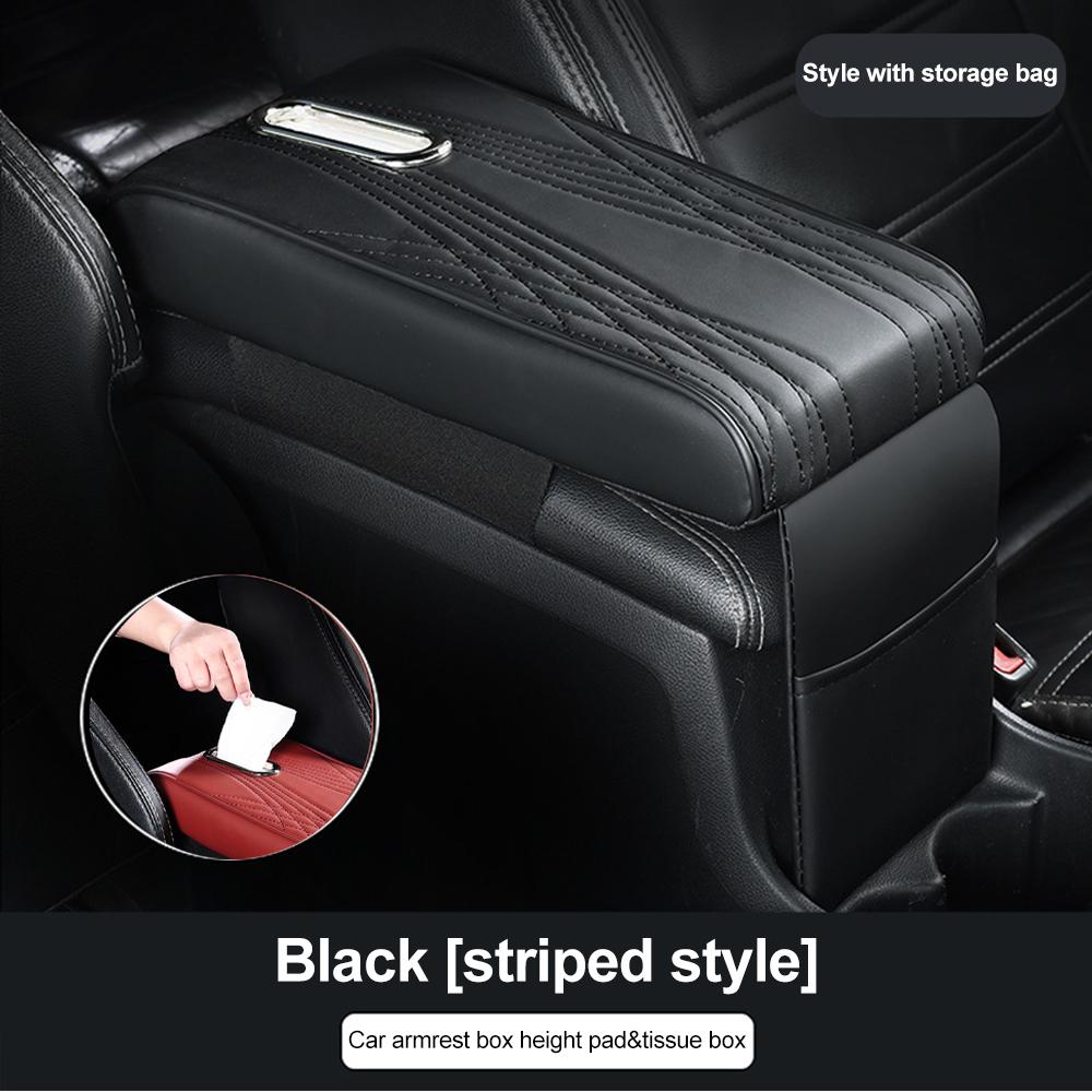 Coussin D'accoudoir Central Pour Hyundai Tucson 2015-2018 – Housse De Protection Noire, Facile à Nettoyer