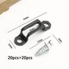 100pcs/ Set Invisible 2 in 1 Connector Screw Fastener Hidden Laminate Cabinet Wardrobe Assembly Furniture Combined Fastener