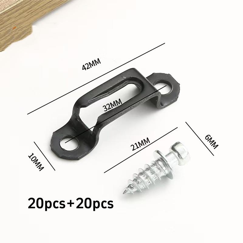 100pcs/ Set Invisible 2 in 1 Connector Screw Fastener Hidden Laminate Cabinet Wardrobe Assembly Furniture Combined Fastener