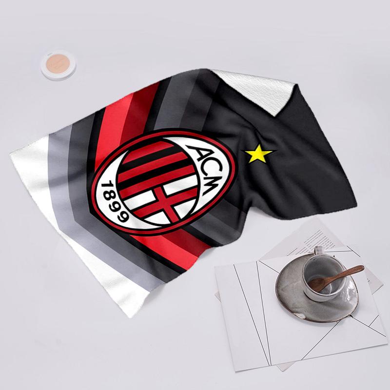 proof beach towel with Associazione Calcio Milan pattern - soft,absorbent,quick-drying,machine washable - perfect for swimming,camping,bathing